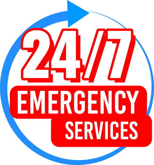 24-Hour Emergency HVAC Contractor Badge