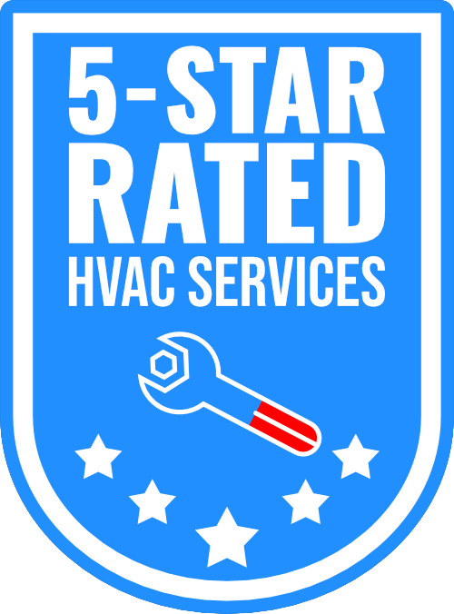 5-Star Rated HVAC Services Badge