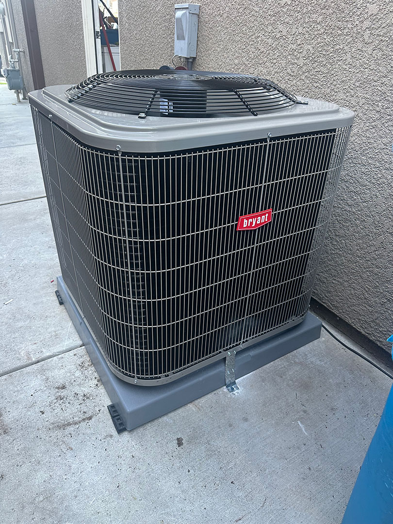 Bryant brand central air conditioning unit.